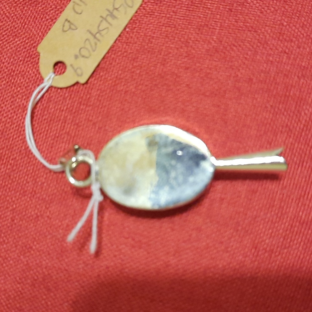 NEW Sterling silver carnelian pendant - Picture 2 of 7